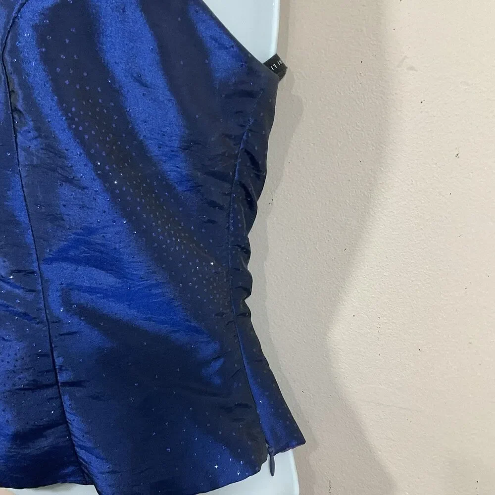 Zum Zum Niki Livas 2 Piece Prom Dress 2 Blue 90s Fairy Glitter Grunge Whimsigoth